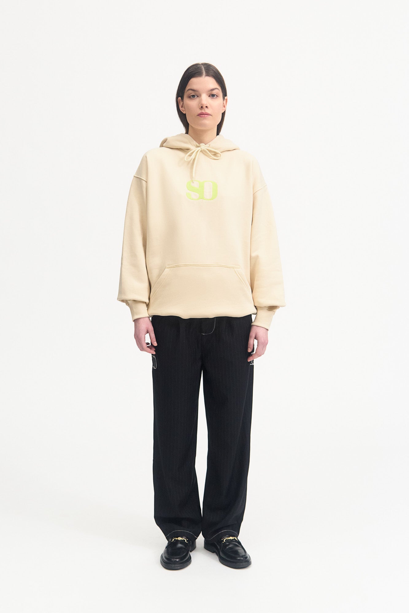 LIME MONOGRAM HOODED