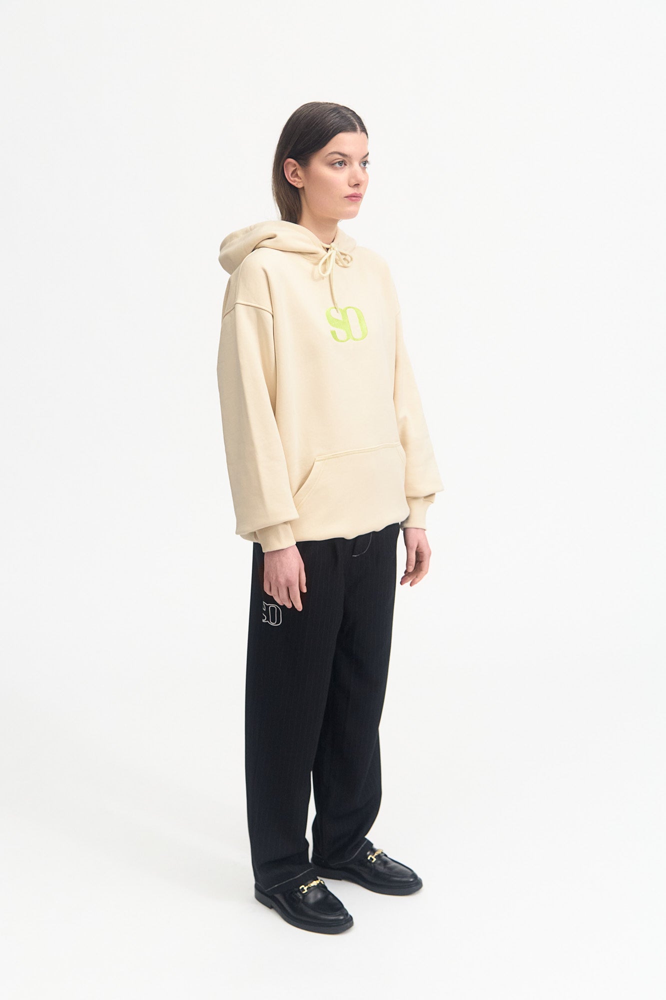 LIME MONOGRAM HOODED