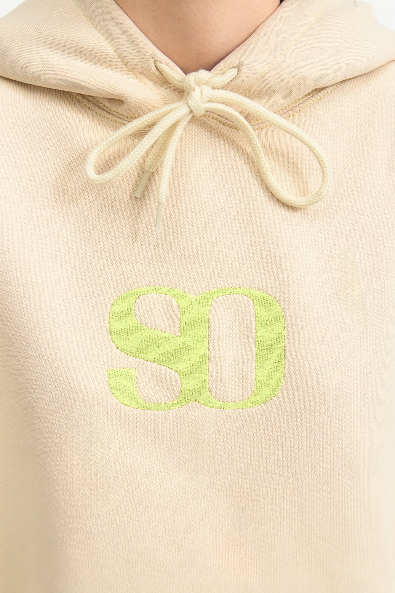 LIME MONOGRAM HOODED