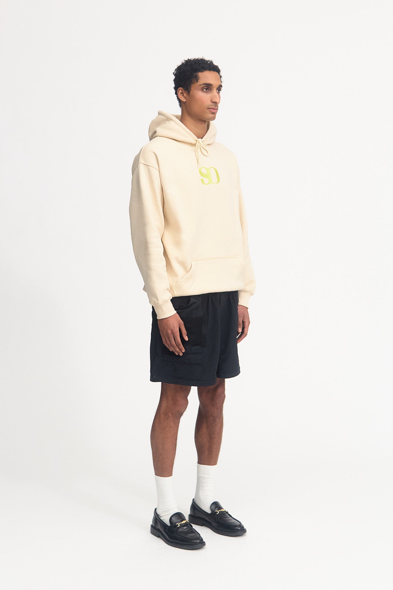 LIME MONOGRAM HOODED