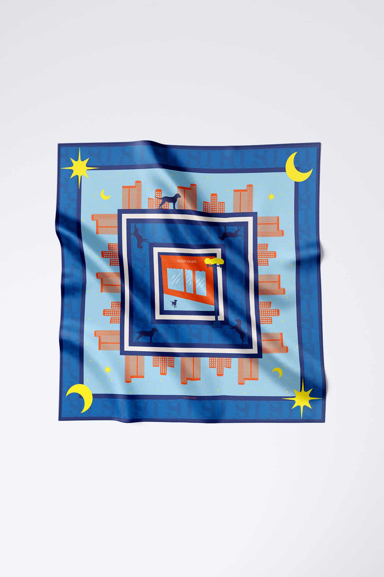 PRISHTINA NIGHTS SILKSCARF