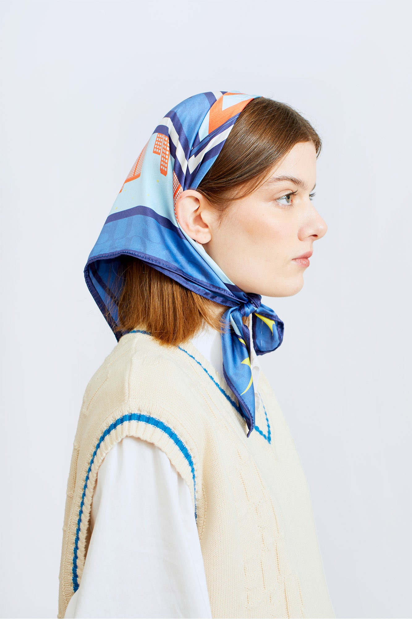 PRISHTINA NIGHTS SILKSCARF