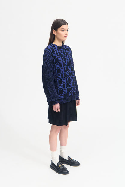 MONOGRAM RIB KNIT