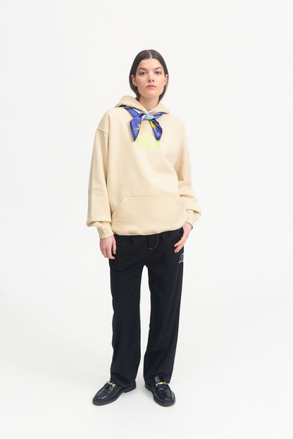 LIME MONOGRAM HOODED