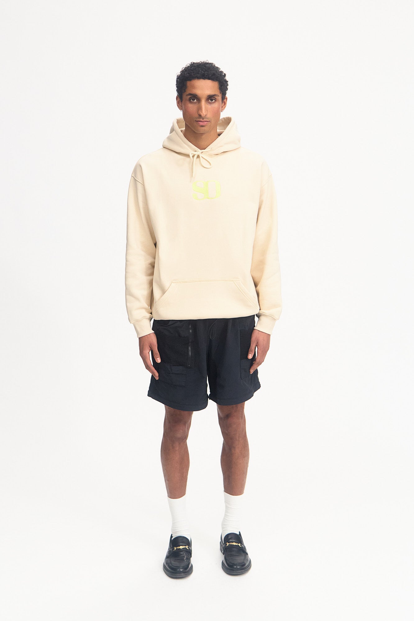 LIME MONOGRAM HOODED