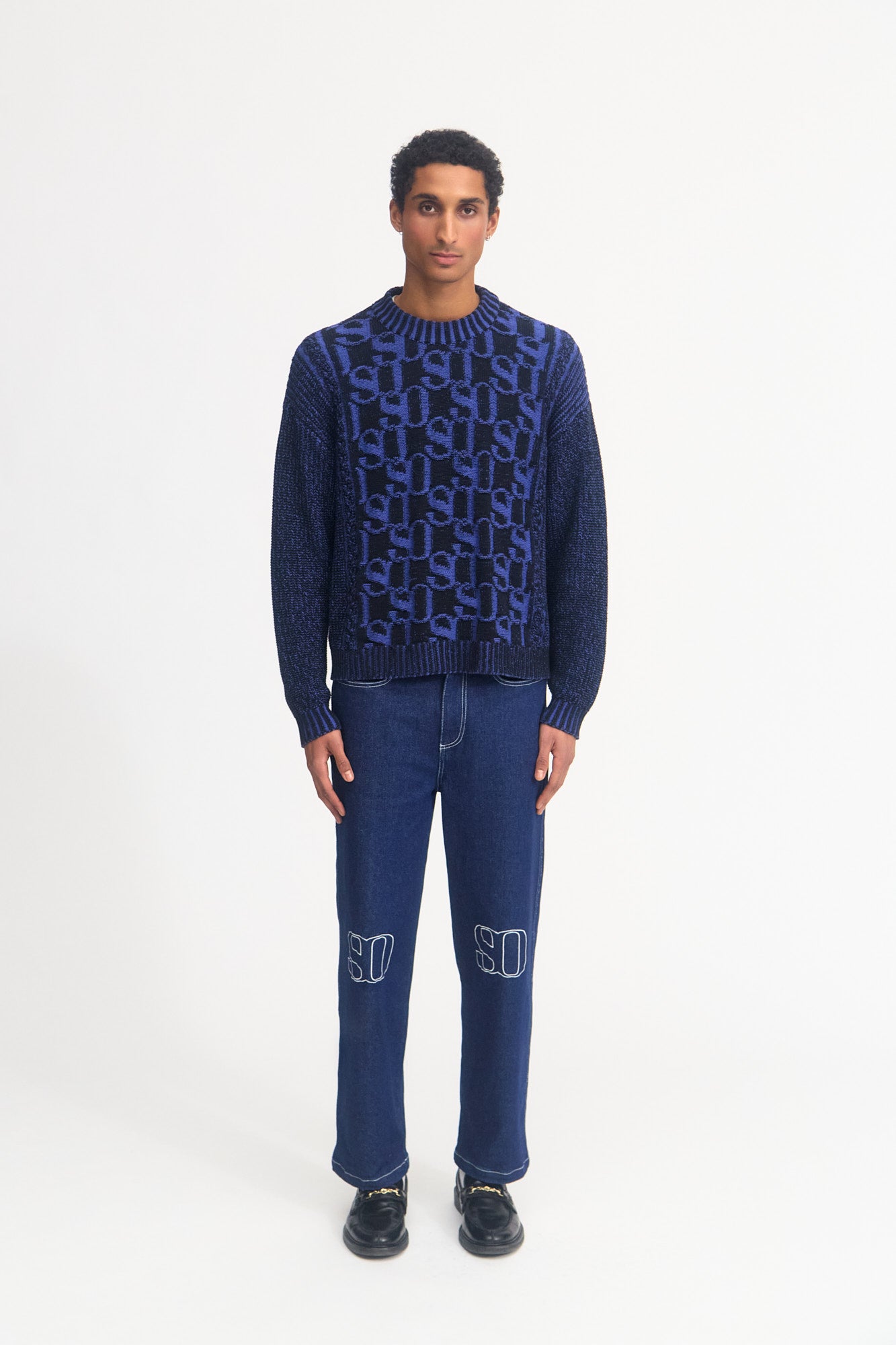 MONOGRAM RIB KNIT