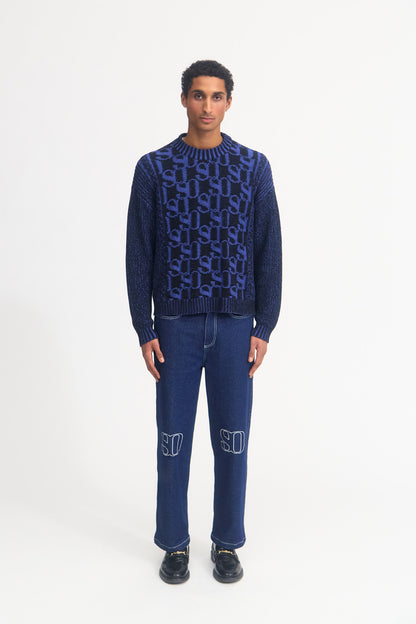 MONOGRAM RIB KNIT