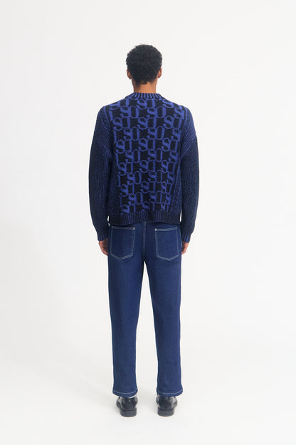 MONOGRAM RIB KNIT